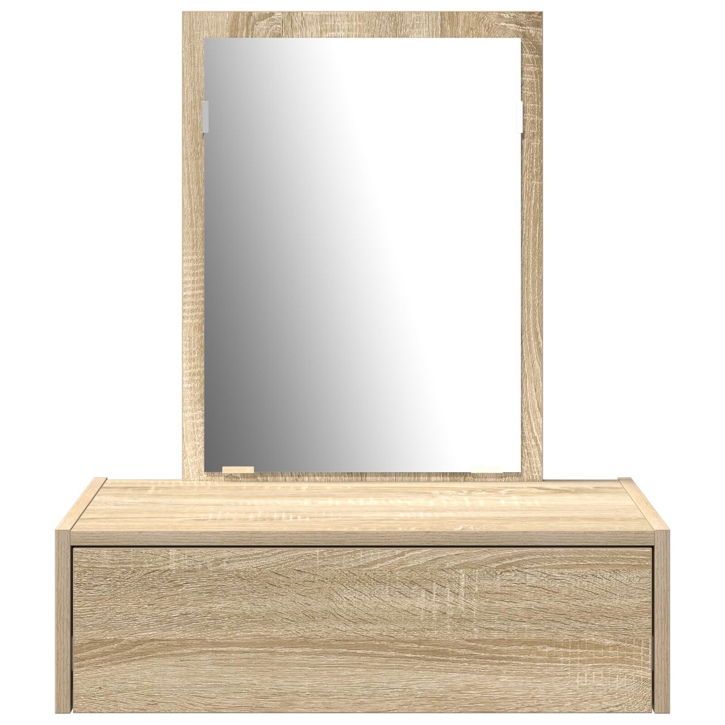 Wandgemonteerde Kaptafel 60 x 40 x 70 cm Sonoma eiken zonder LED