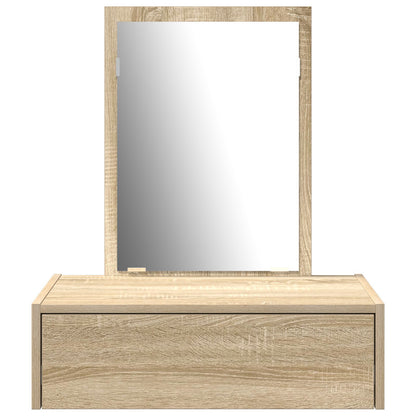 Wandgemonteerde Kaptafel 60 x 40 x 70 cm Sonoma eiken zonder LED