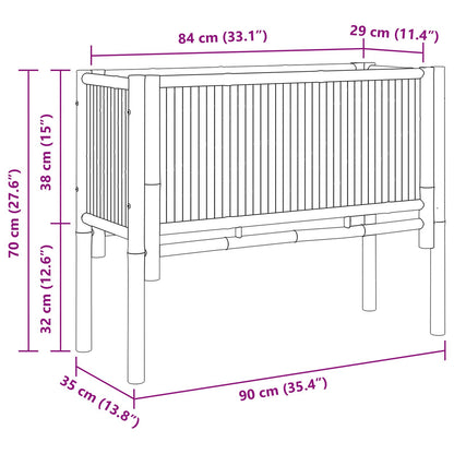Tuin Verhoogde Bed 90X35X70 Cm Bamboe 90 cm