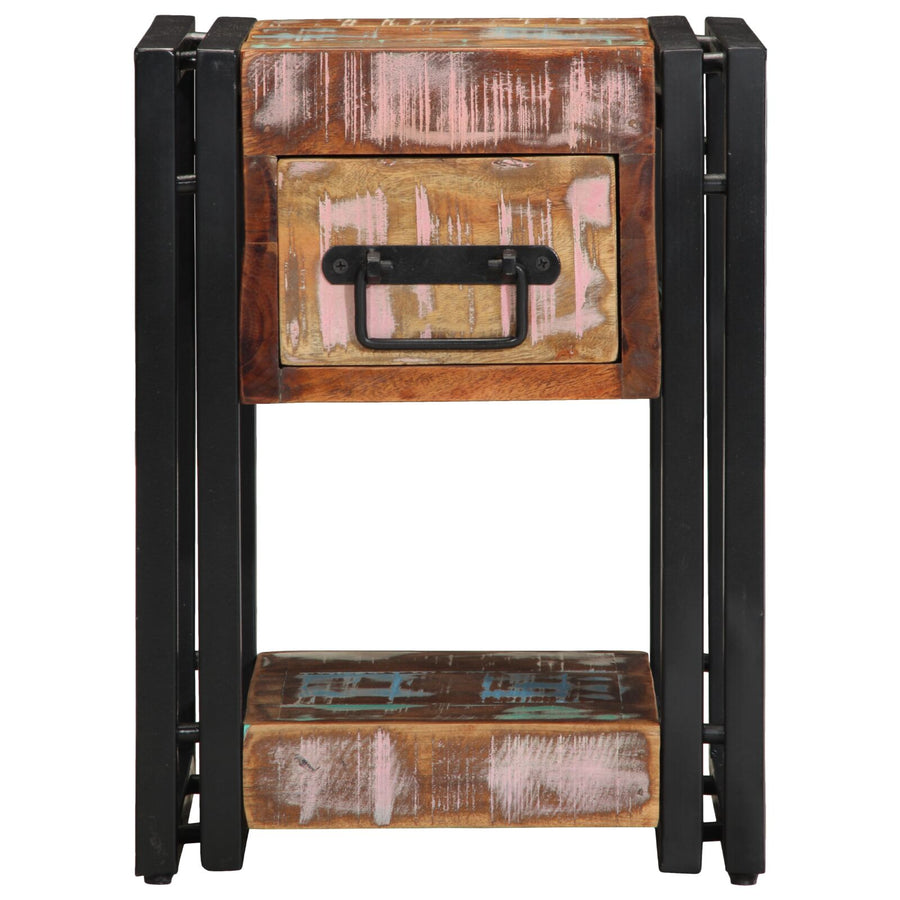 Nachtkasten 2 Stuks 40X40X40 Cm 30 x 30 x 40 cm Massief gerecycled hout