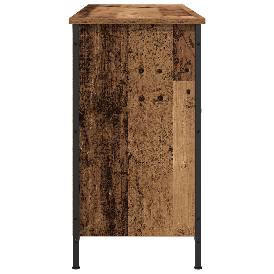 Tv-Kast Artisan Eiken 101X35X65 Cm Engineered Hout En Staal