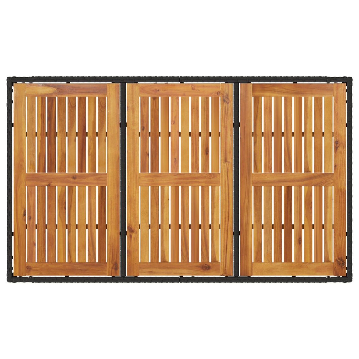 7-Delige Tuin Eetset Met Kussens Zwart Poly Rattan