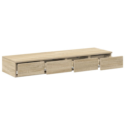 Bed Lades Samengesteld Hout Sonoma eiken 120 x 36,5 x 16,5 cm