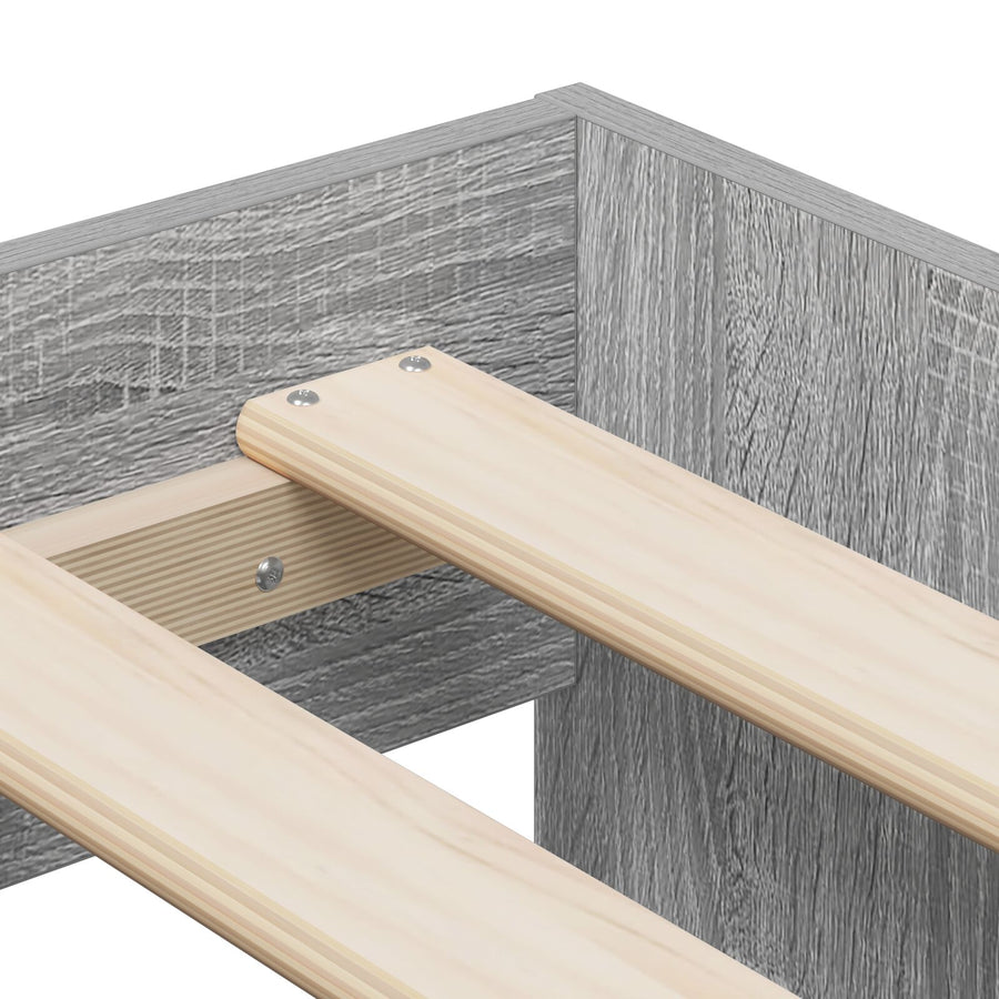 Opslag Bedframe Grijs Sonoma 90X200 Cm