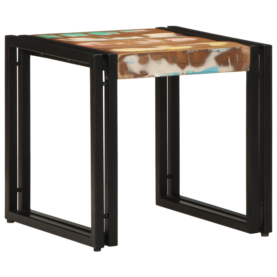 Salontafel Meerkleurig 40X50X38 Cm Massief Hout Gerecycled 90 x 50 x 38 cm Massief acaciahout