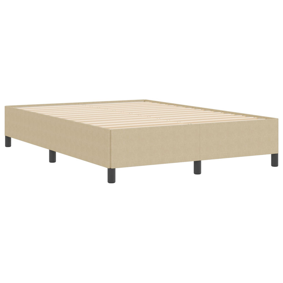 Bedframe Katoenen Stof Lichtgroen Grijs 160 x 200 cm