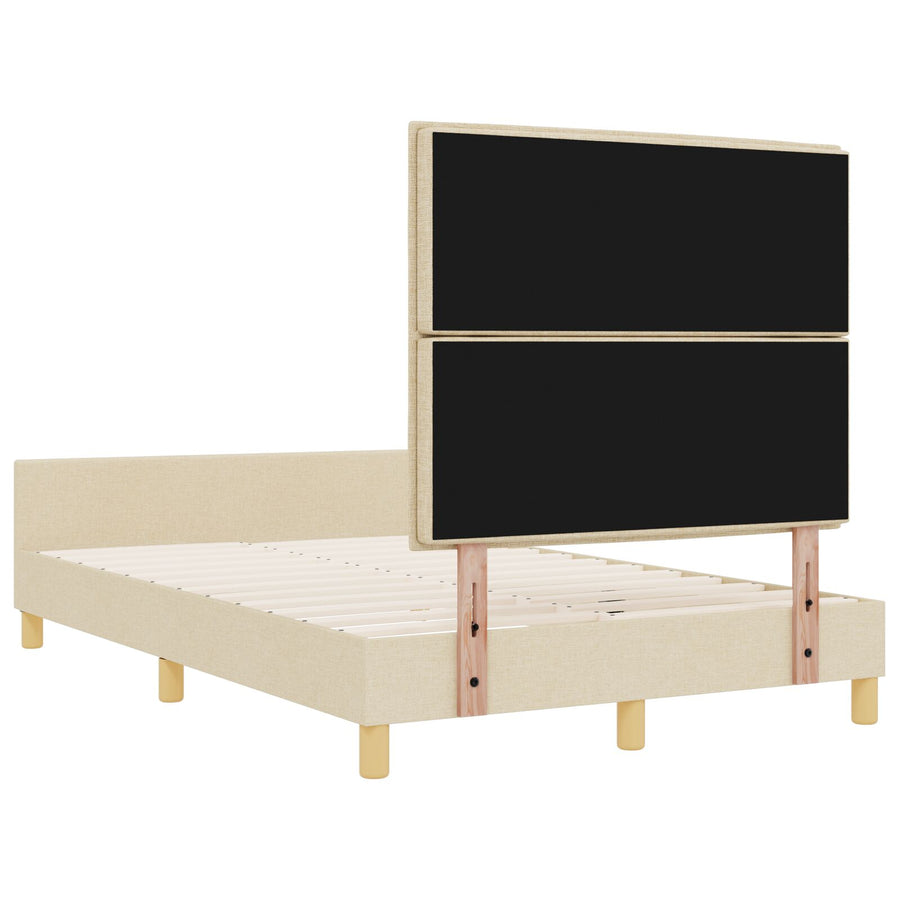 Bedframe Crème 120X190 Cm Stof Crème