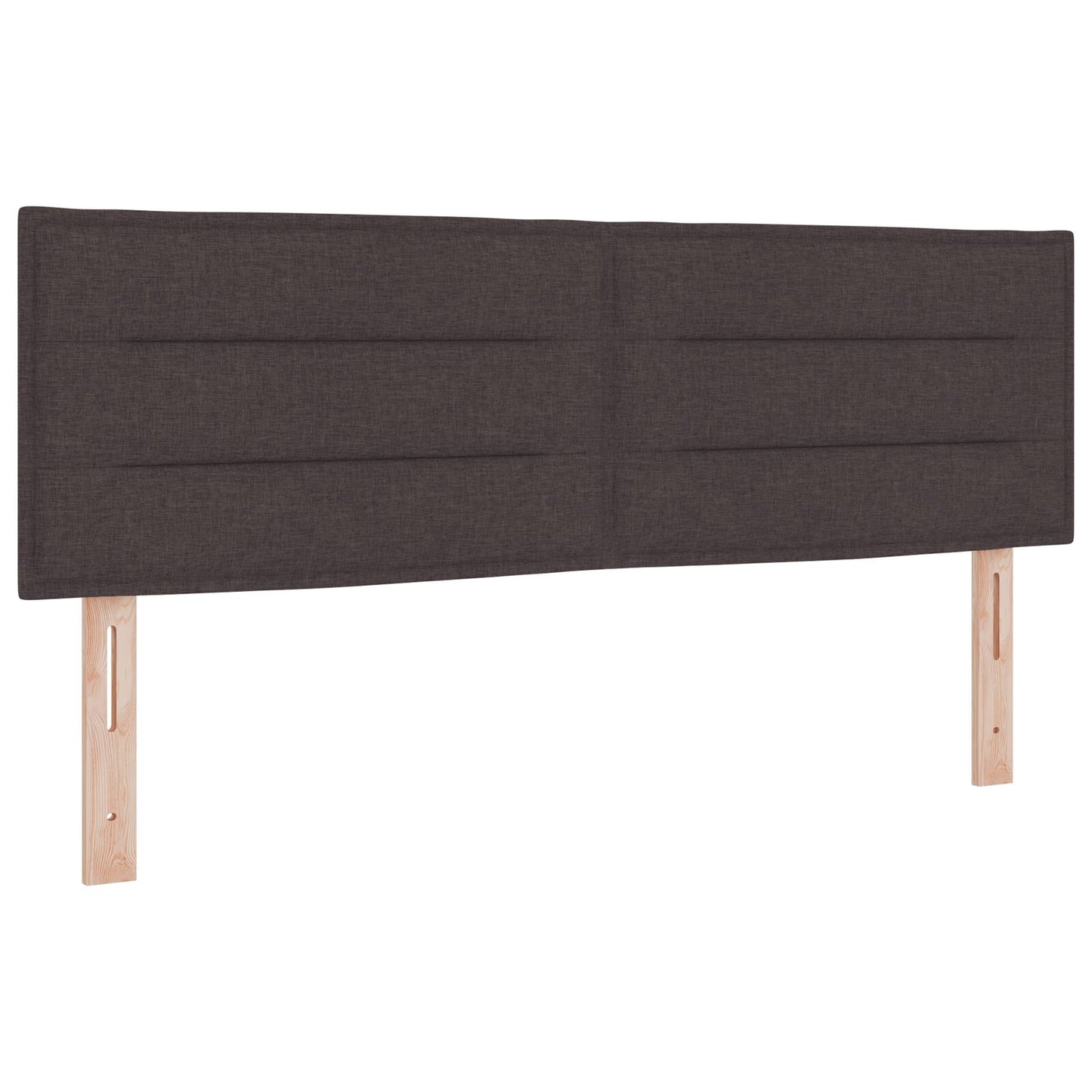 Boxspringbed Met Matras Stof Donkerbruin 160 x 200 cm Lijnen ontwerp