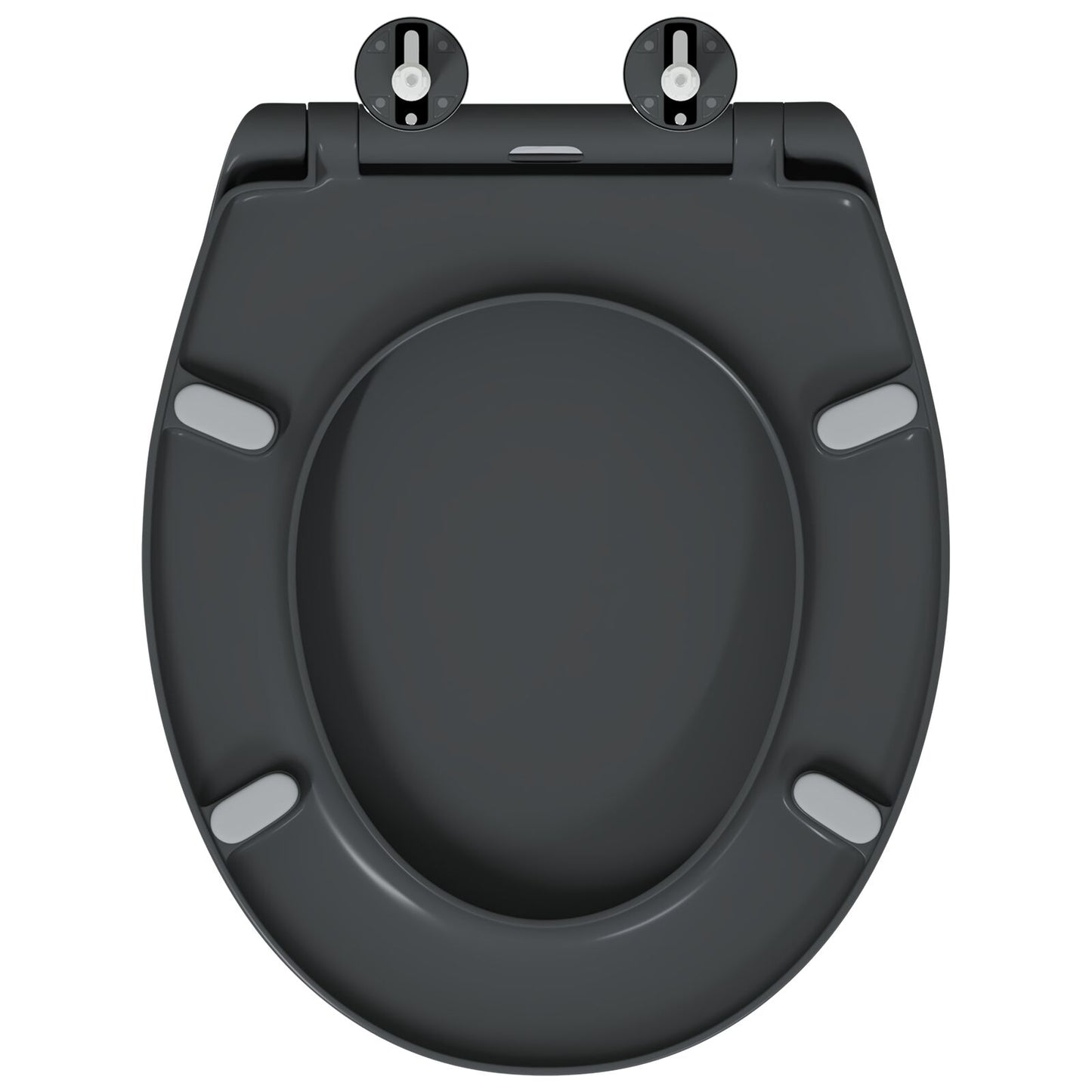 Snelsluittoiletzitting Met Zachte Sluiting Duroplast Anthraciet