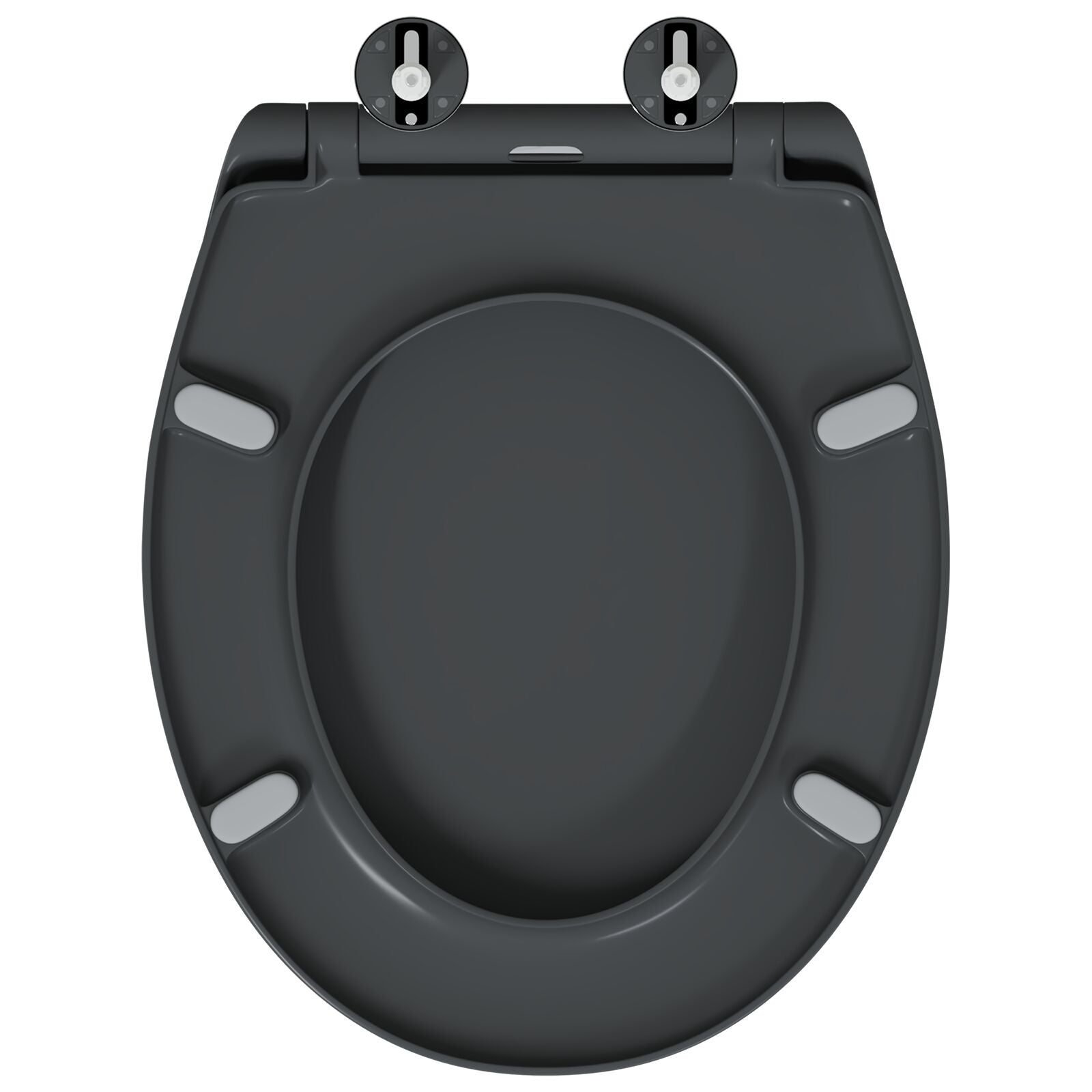 Snelsluittoiletzitting Met Zachte Sluiting Duroplast Anthraciet