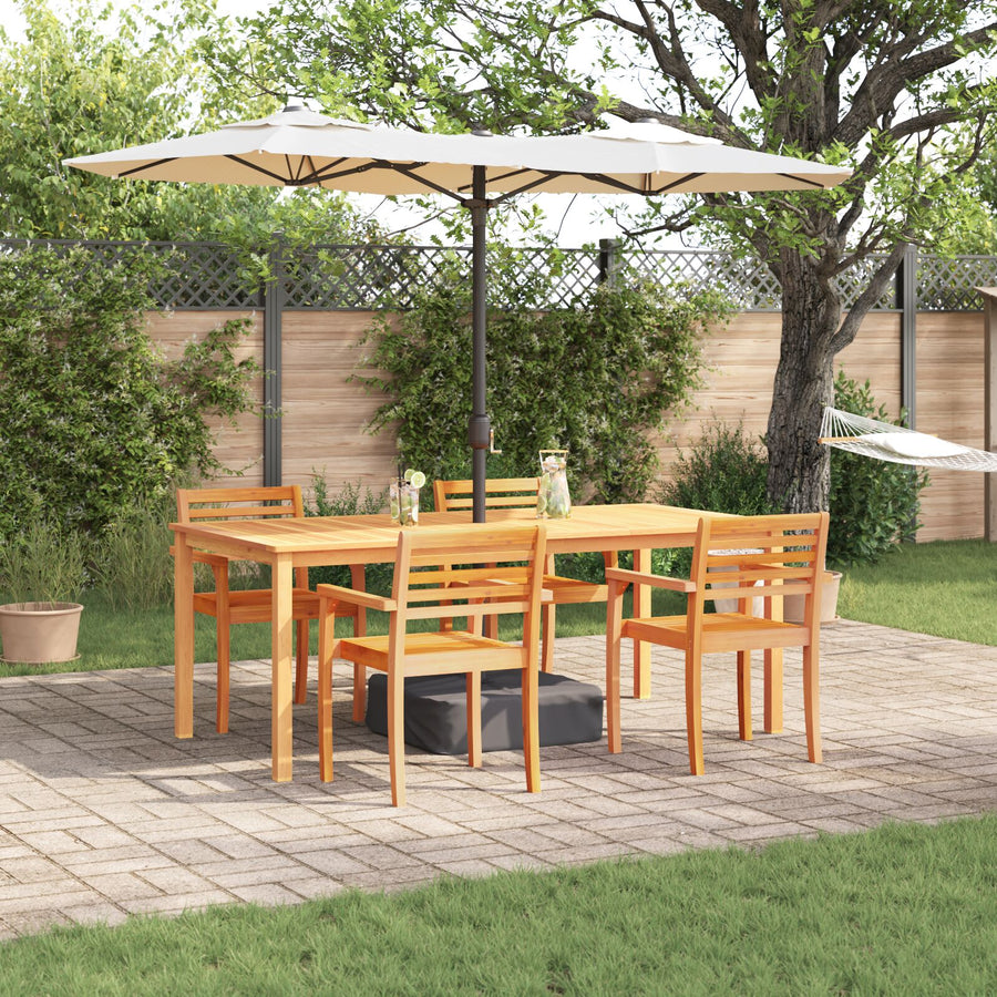 7 Delige Tuin Eetset Massief Houten Acacia