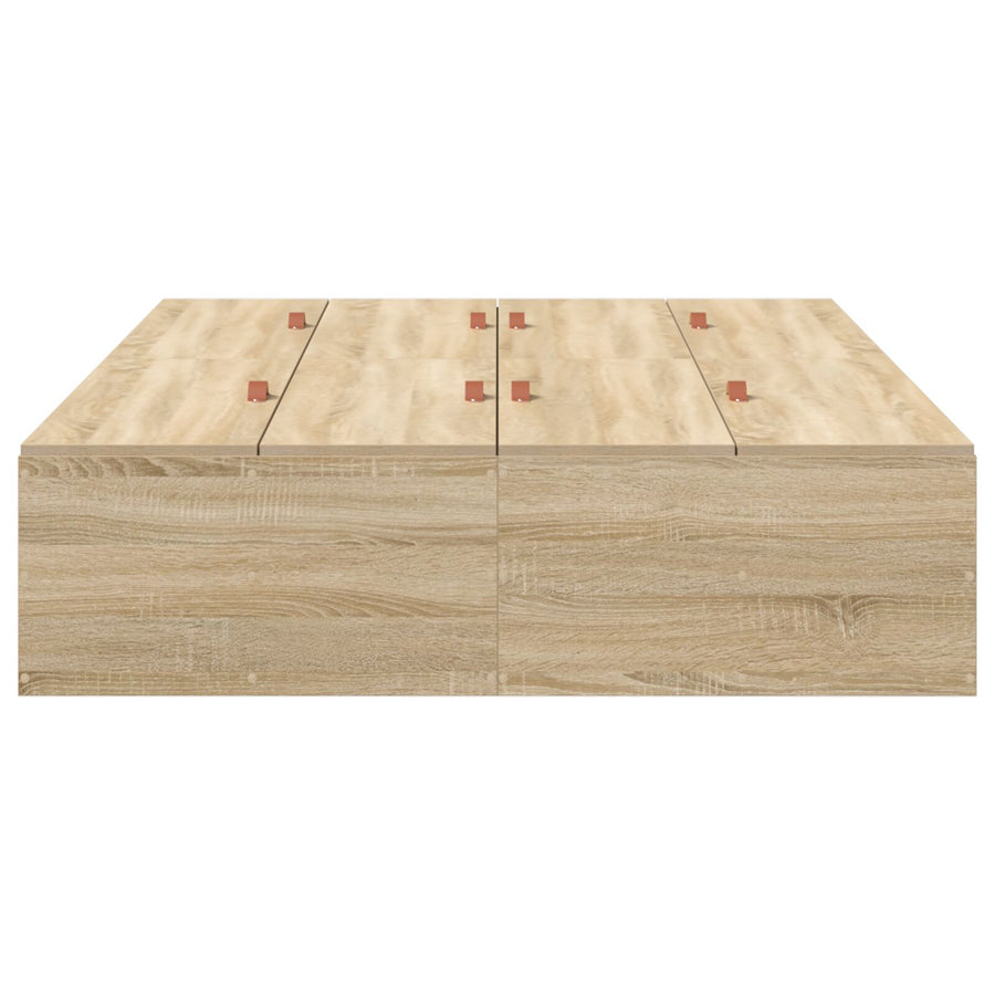 Opbergbedframe Sonoma Eik Sonoma Eiken 120 x 190 cm
