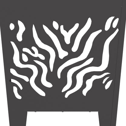 Vuurkorf Vierkant Zwart Staal Koudgewalst staal/Zwart 40 x 40 x 40 cm