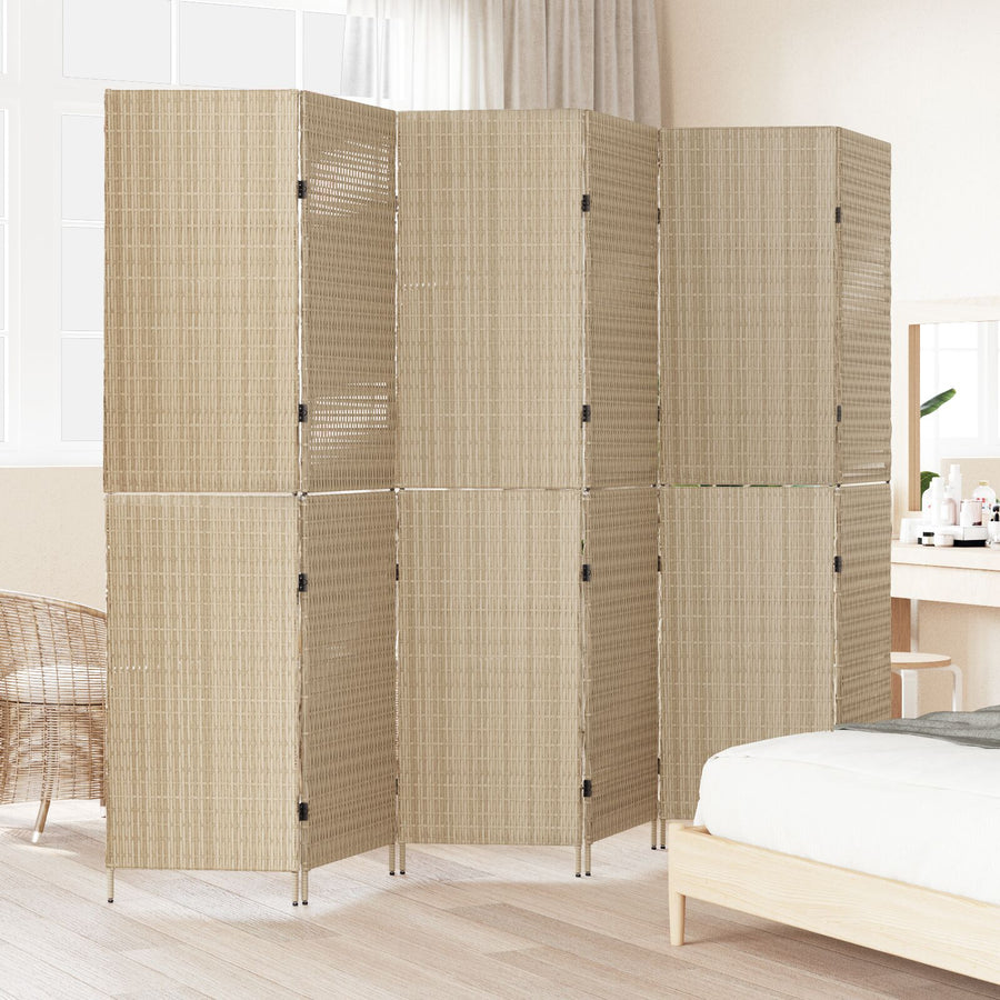 Scheidingswanden Hout Groot Opvouwbaar Kamer Scheiding 180 cm Beige 6 panelen