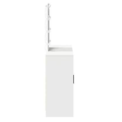 Kaptafel Met Led-Lampen 102X33X135 Cm Wit