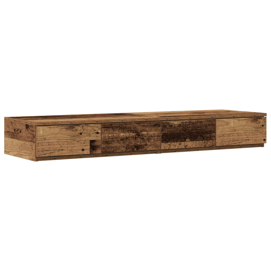 Bedladen Oude Hout 120X36,5X16,5 Cm Engineered Wood Verweerd hout 120 x 36.5 x 16.5 cm