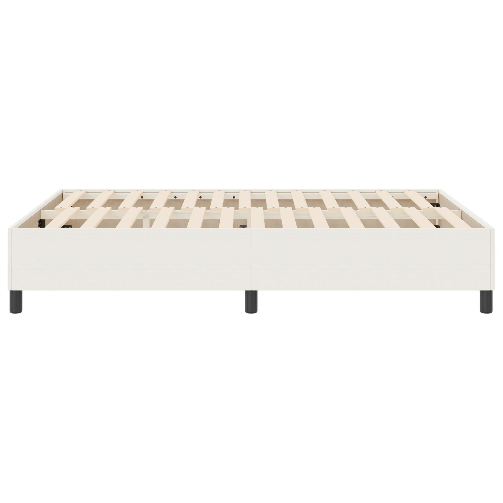 Boxspringbed Corduroy Stof Crème 160 x 200 cm