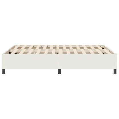 Boxspringbed Corduroy Stof Crème 160 x 200 cm