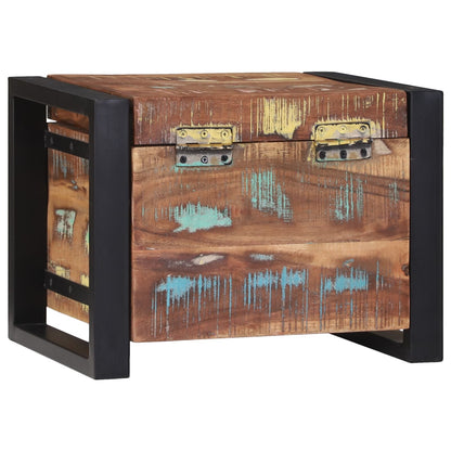 Opbergkasten 40X30X30Cm En Metaal 40 x 30 x 30 cm Massief gerecycled hout