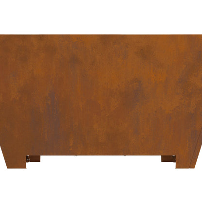 Vuurkorf Vierkant Weerbestendig Staal 80 x 80 x 40 cm Verwerend staal/Bruin