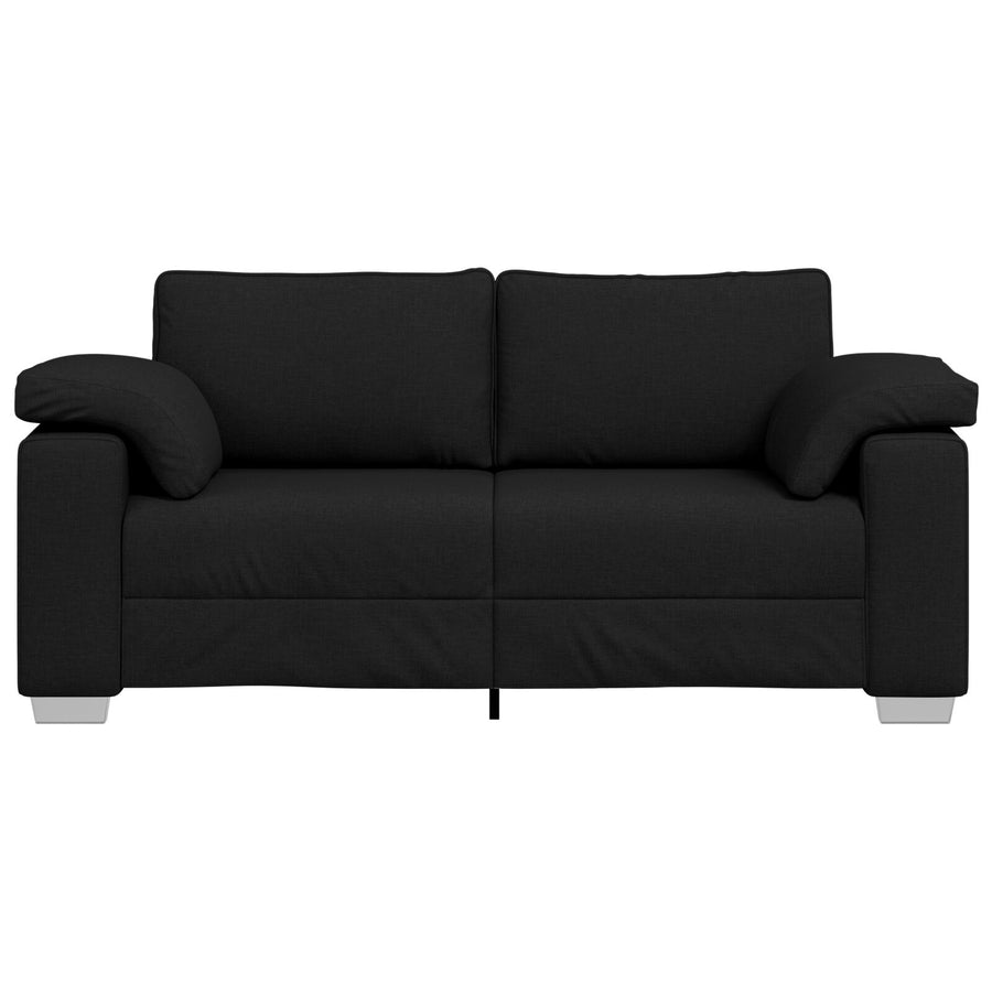 Loveseat Sofa Stof Zwart 140 cm