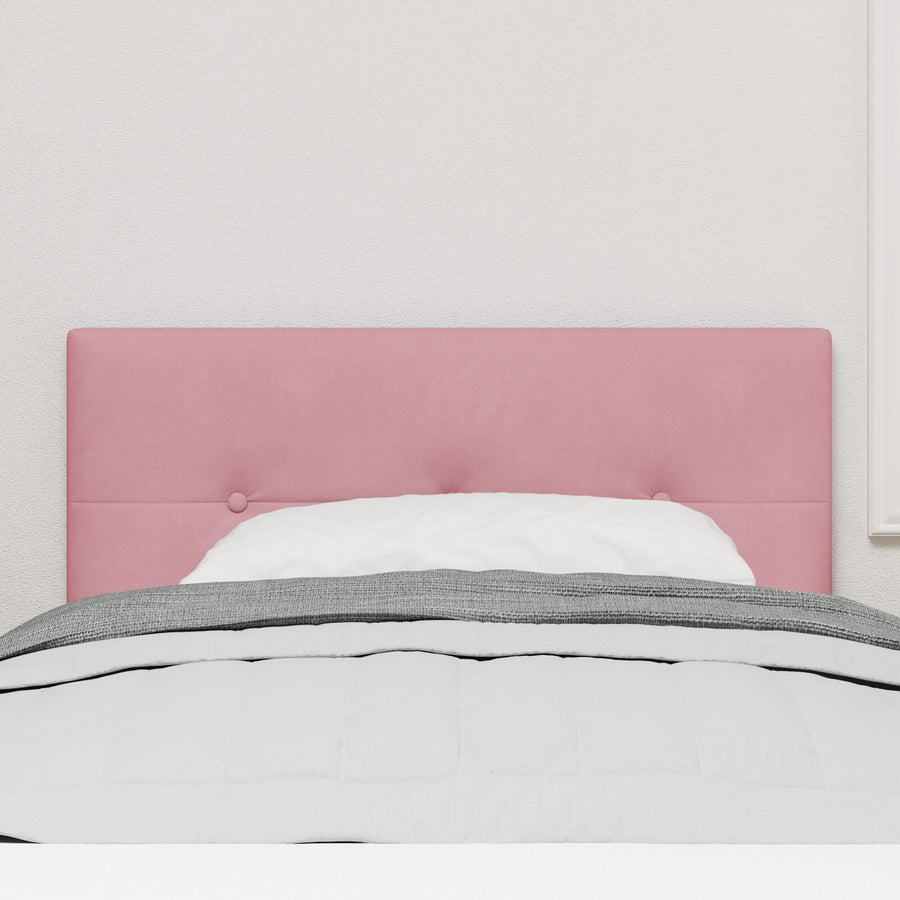 Hoofdbord Knopen Tufted Fluweel Roze 80 cm Laag hoofdbord