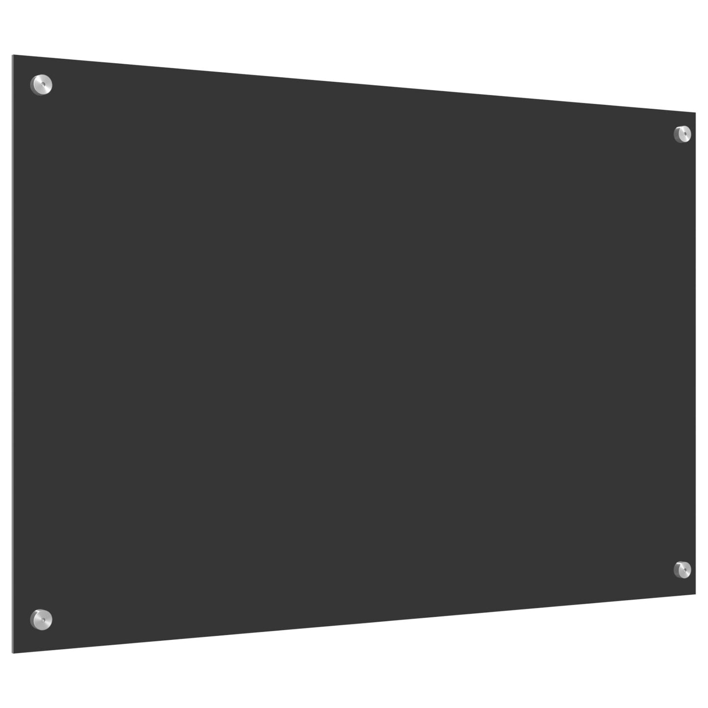 Keukenachterwand 90X60X0,6 Cm Gehard Glas Donkergrijs 90 x 60 cm