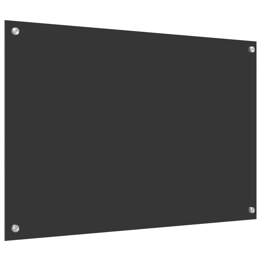 Keukenachterwand 90X60X0,6 Cm Gehard Glas Donkergrijs 90 x 60 cm