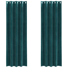 Zwartout Gordijnen 2 Stuks Fluweel Donkergroen 140 x 225 cm met oogjes