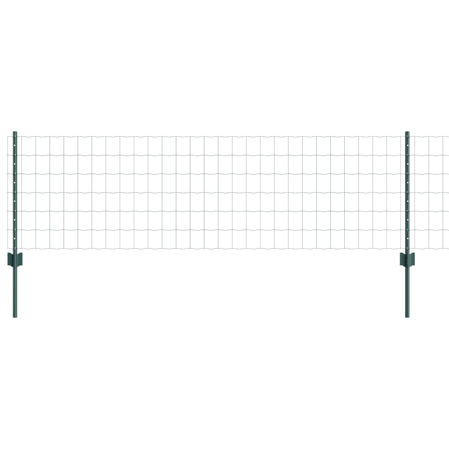 Euro Schutting Met 5 U-Palen Groen 0.6X10 M Staal