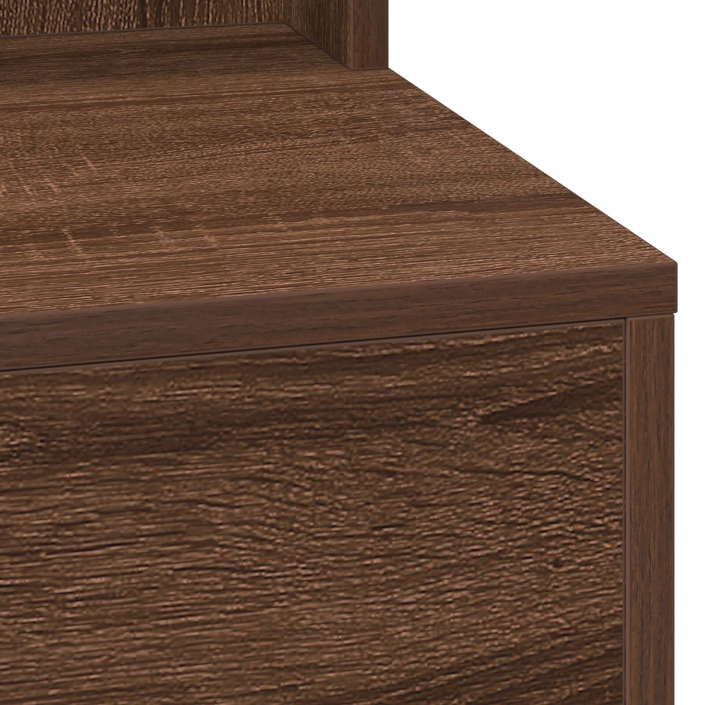 Make-Up Tafel Met Led Verlichting - - Bruin eiken 50 x 41 x 135 cm