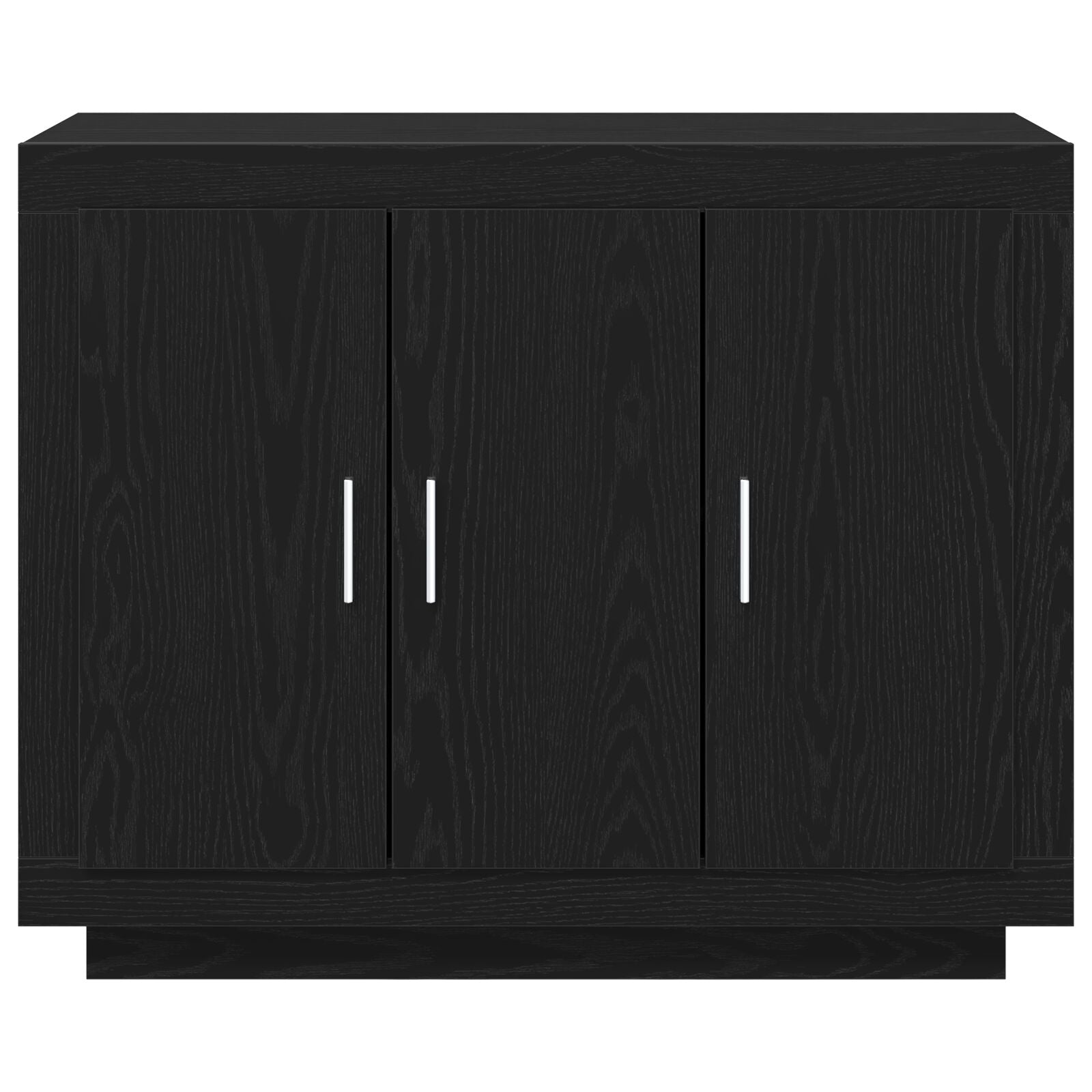 Sideboard 92X35X75 Cm Engineered Wood Zwart eiken