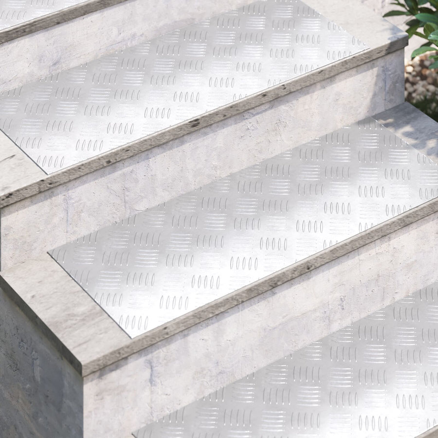 Aluminium Checker Platen 2 Stuks Antislip 80X30 Cm 80 x 30 x 0.2 cm Rechthoekig