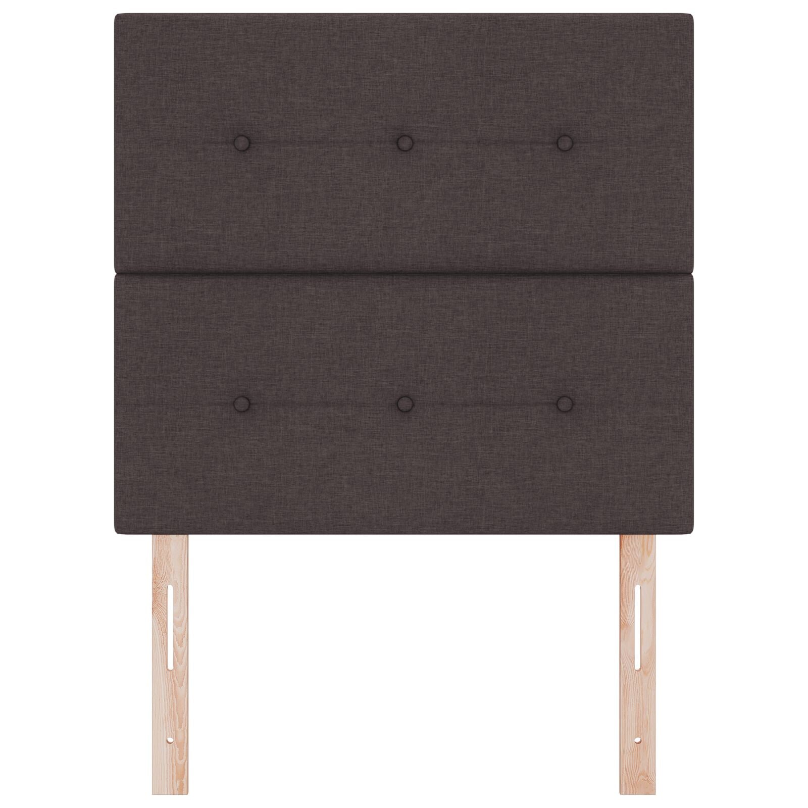 Hoofdbord Knopen Tufted Stof Donkerbruin 80 cm Hoog hoofdbord