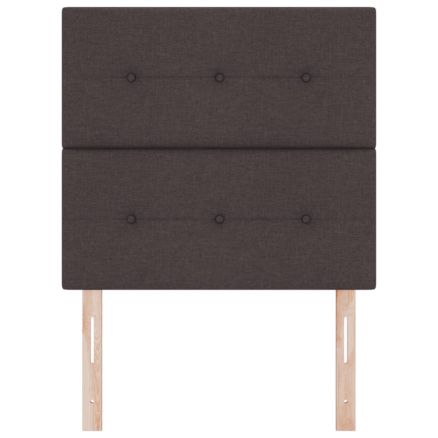 Hoofdbord Knopen Tufted Stof Donkerbruin 80 cm Hoog hoofdbord
