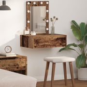 Kaptafel 60x40x70 cm bruin bewerkt hout