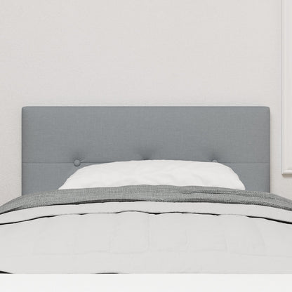 Hoofdbord Knopgeplooid Lichtgrijs Stoffering Licht grijs 90 cm Laag hoofdbord