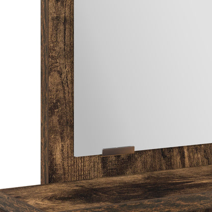 Kaptafel Met Lades 50 x 41 x 140 cm Gerookt eiken