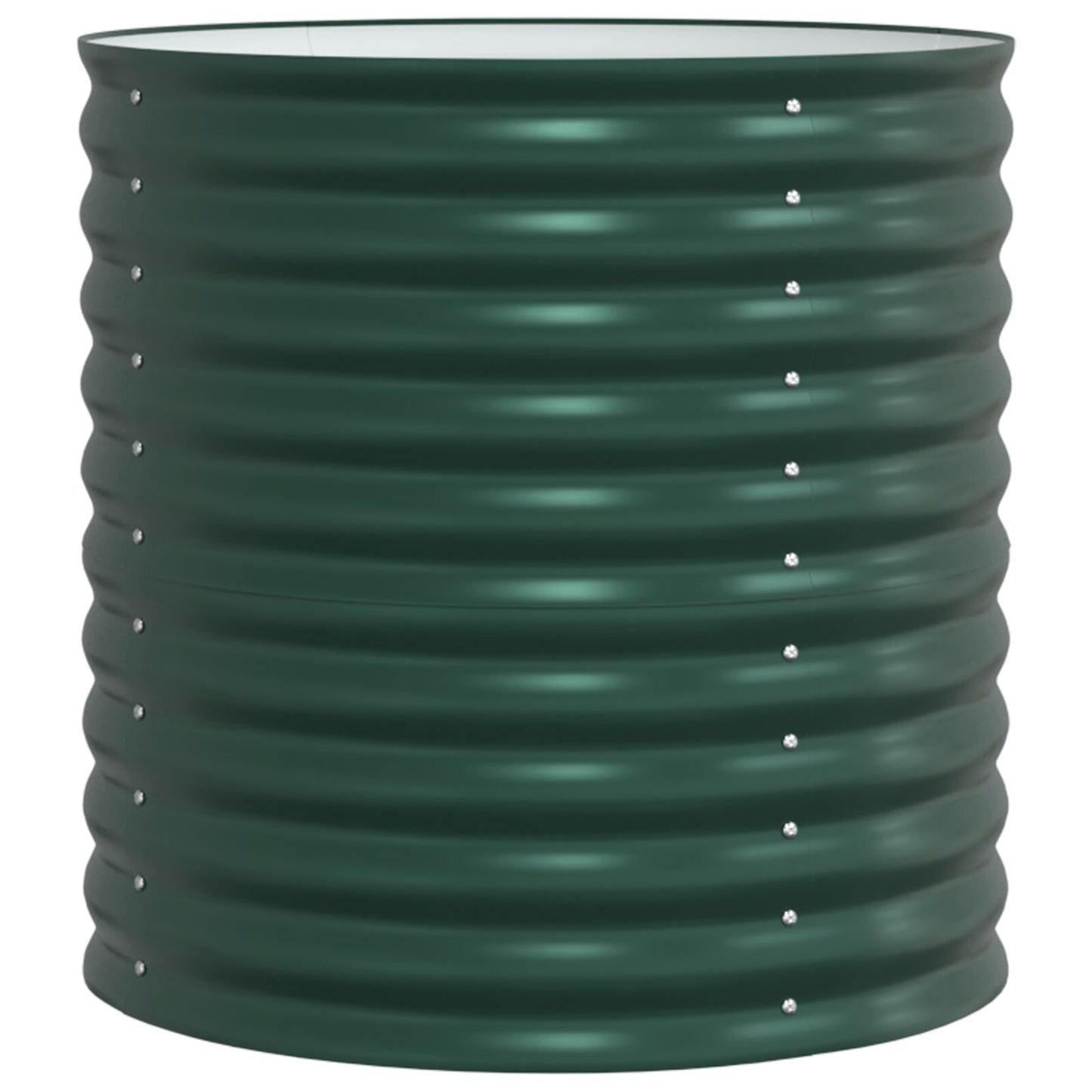Tuin Verhoogd Bed Gegalvaniseerd Staal 80 x 80 x 81 cm Groen