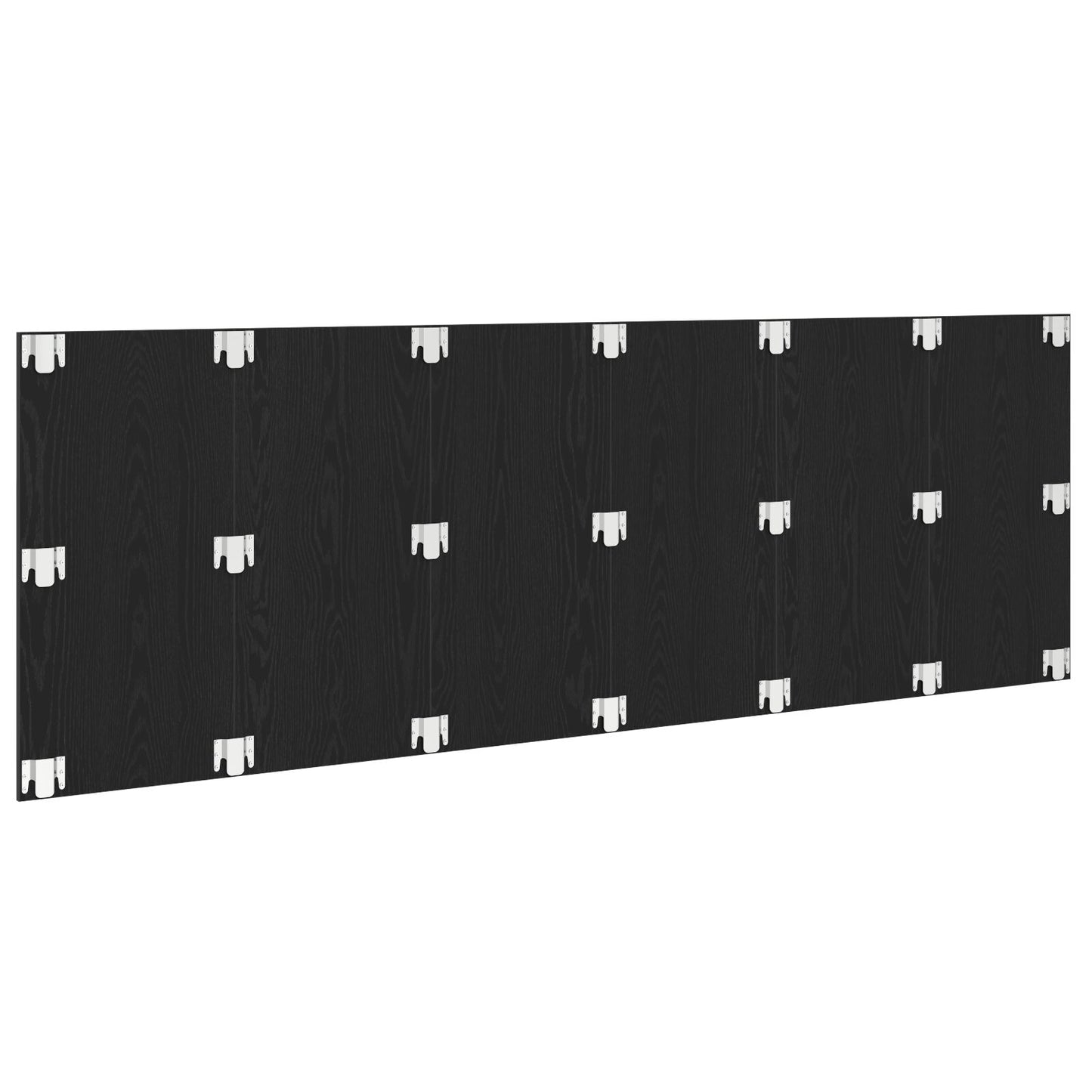 Zwarte Eiken Muur Hoofdbord 240X1.5X80 Cm Gemaakt Van Bewerkt Hout
