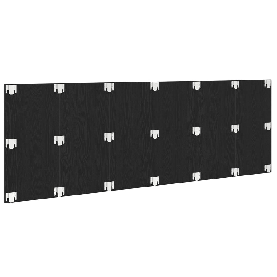 Zwarte Eiken Muur Hoofdbord 240X1.5X80 Cm Gemaakt Van Bewerkt Hout