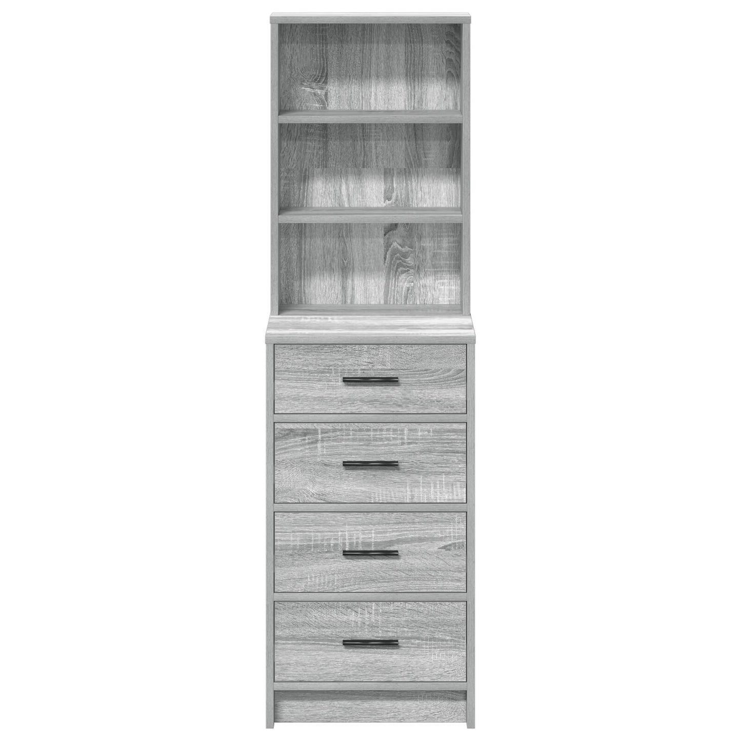 Highboard 40X41X135 Cm Bewerkt Hout Grijs sonoma