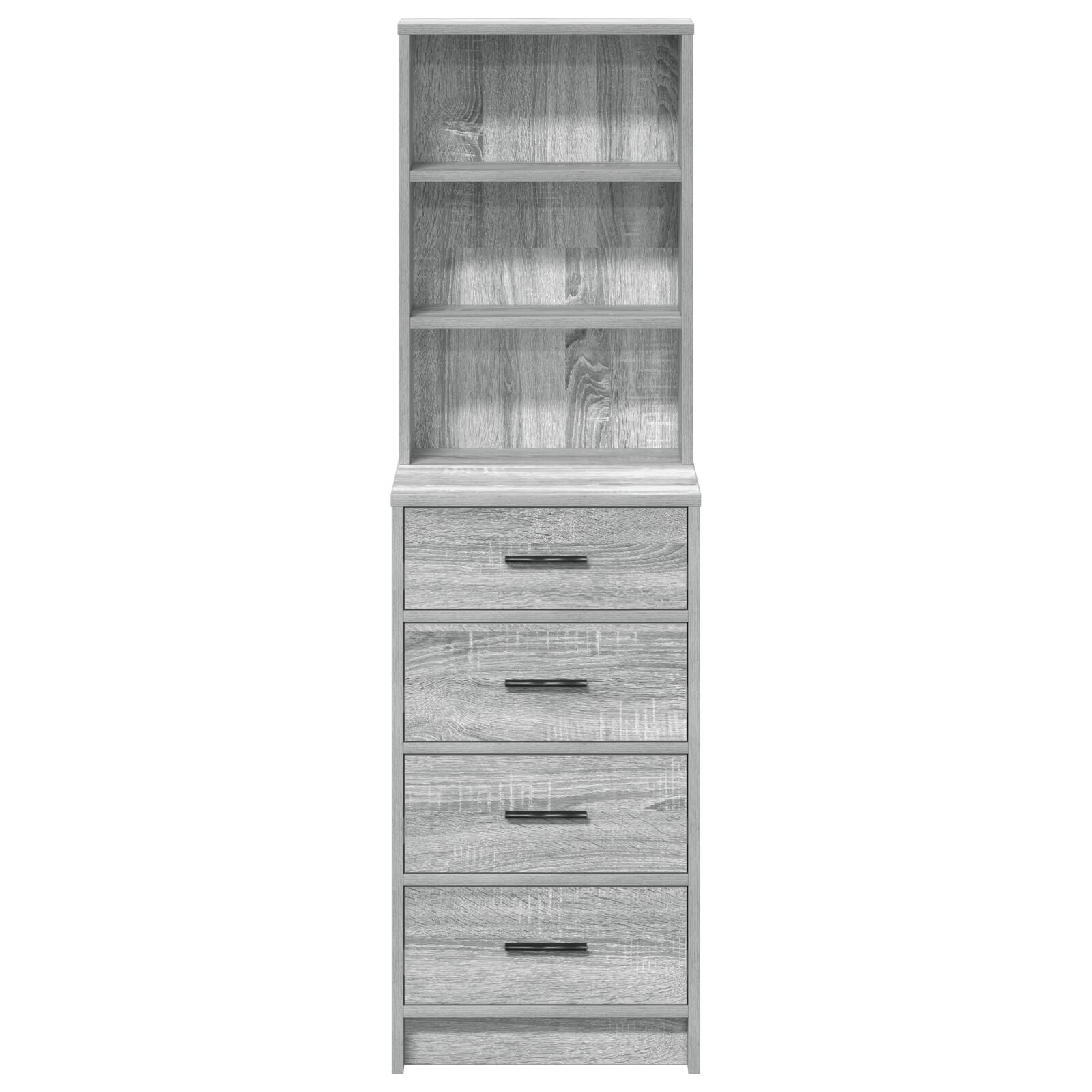 Highboard 40X41X135 Cm Bewerkt Hout Grijs sonoma