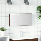 Mirror brown oak color 80 x 37 cm Glass and Engineered Wood