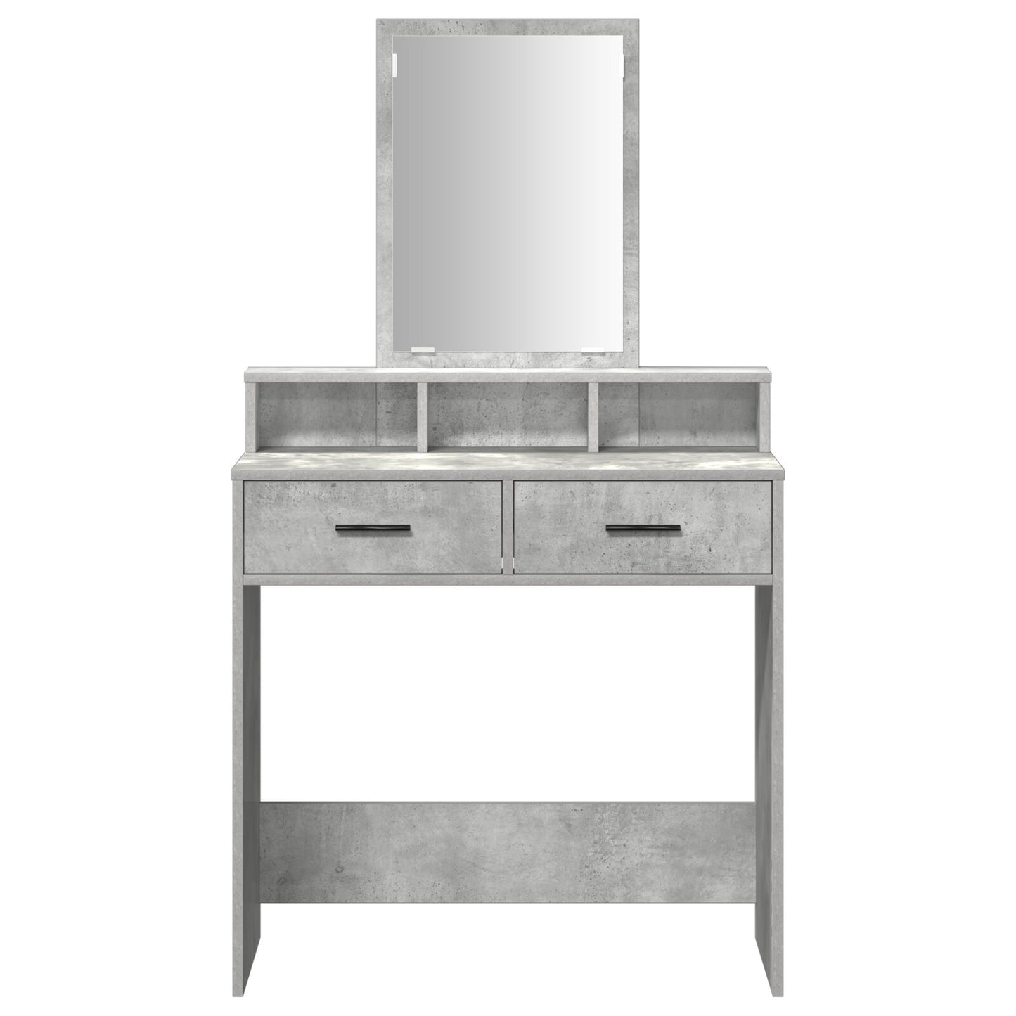 Kaptafel Met Lades 79 x 41 x 140 cm Beton grijs