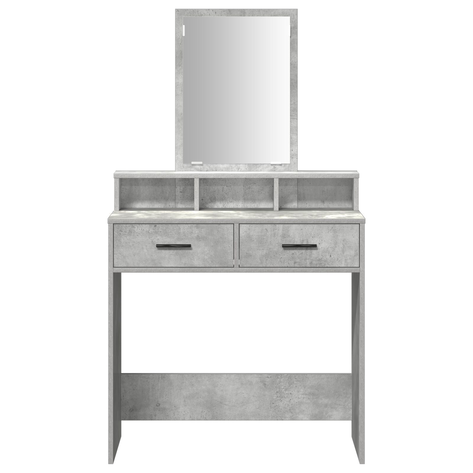 Kaptafel Met Lades 79 x 41 x 140 cm Beton grijs