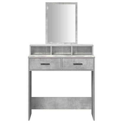 Kaptafel Met Lades 79 x 41 x 140 cm Beton grijs