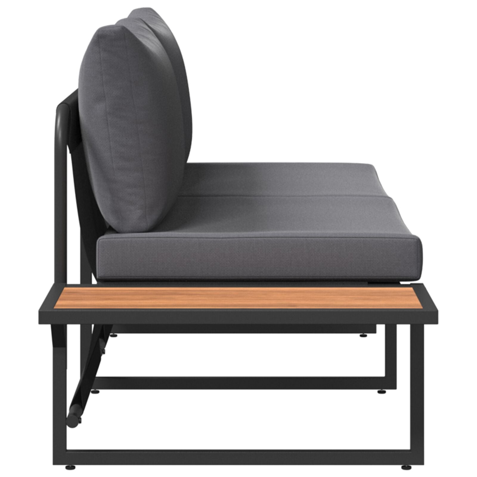 2-Zits Tuinsofa Met Kussens Anthraciet