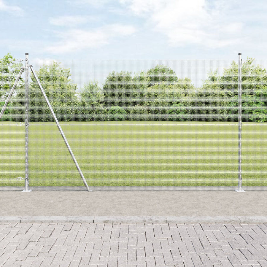 Gelaste Draad Omheining Met 7 Flanged Posts 1.5X10 M Gegalvaniseerd Staal Gegalvaniseerd Staal