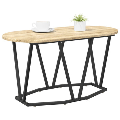 Salontafel 80X40X40,5 Cm Gelaagd Hout En Metaal Sonoma eiken